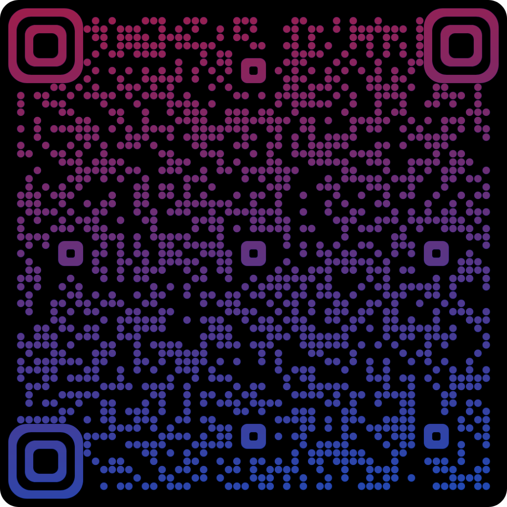 DTel eSIM Australia QR code with pink gradient color